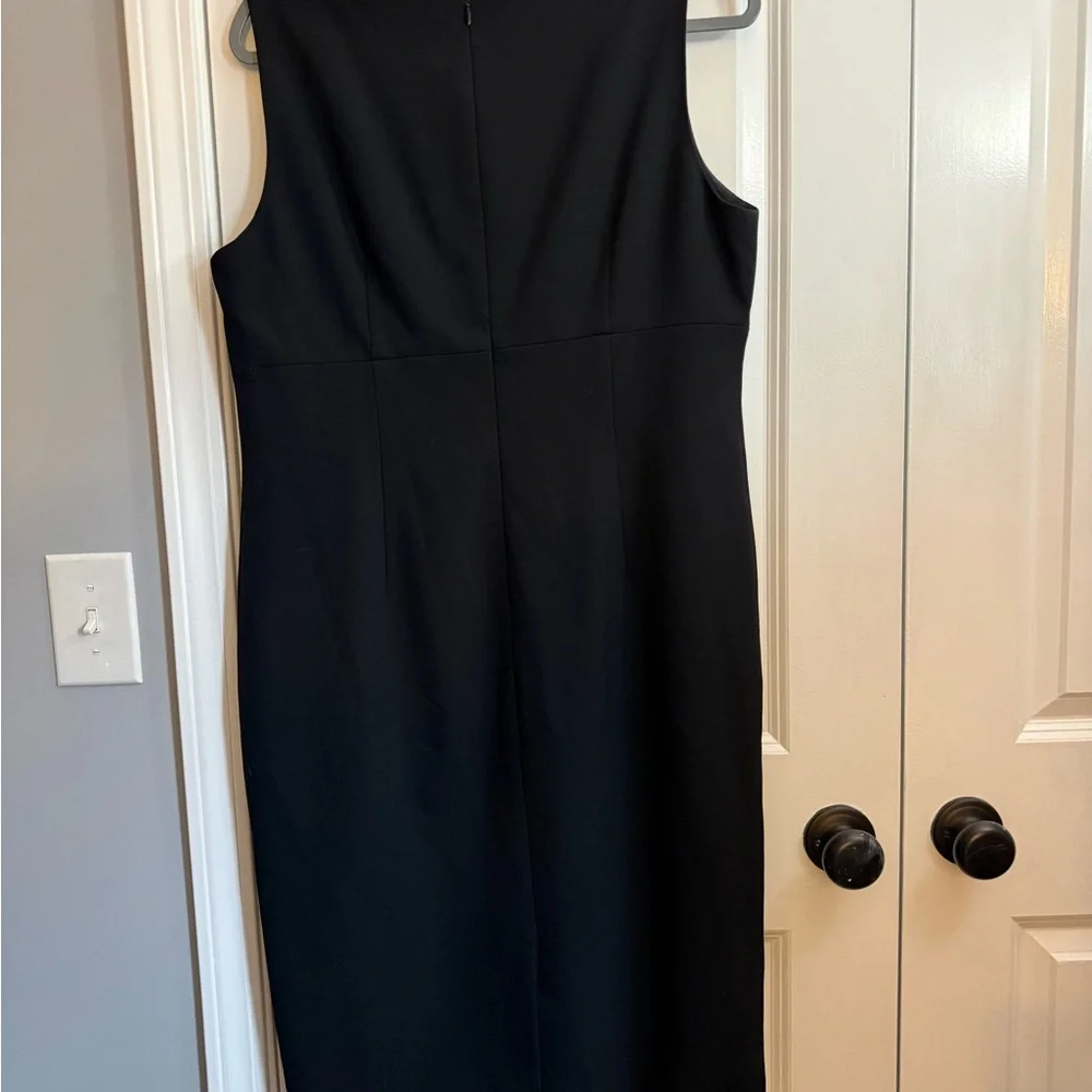 Kasper Elegant Black Midi Dress - Picture 3 of 5